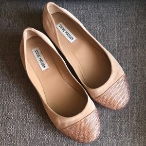 Rose Gold Steve Madden Flats